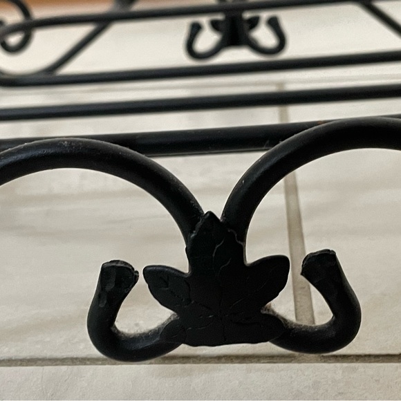 Longaberger 2 Tier Wrought Iron Basket Stand - Picture 3 of 4